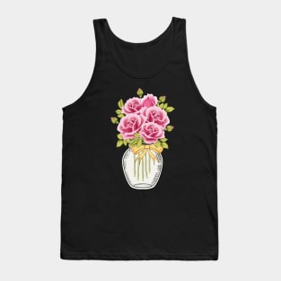 Roses In A Jar Tank Top